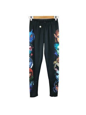 WeLoveFine Dota 2 Womens Leggings Hero Pixel Totem Black Size L